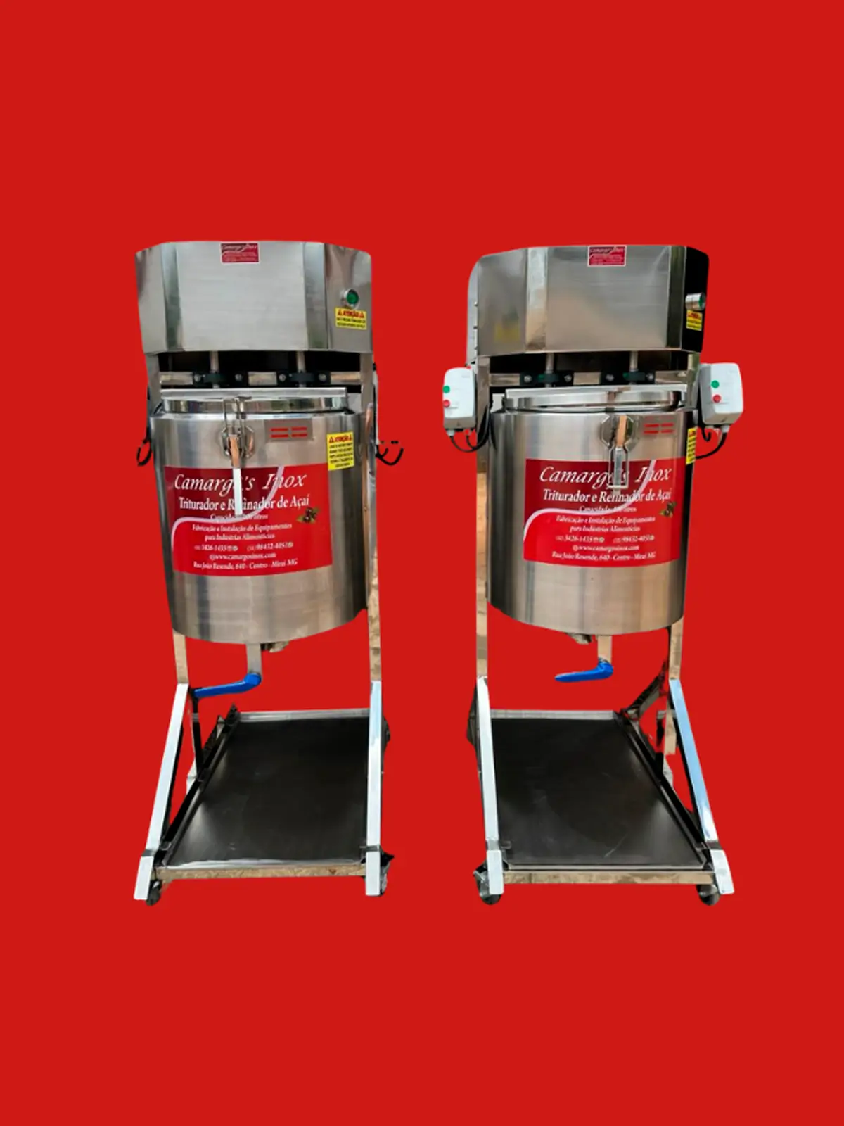 Triturador e refinador de açaí 100 litros
